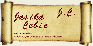 Jasika Ćebić vizit kartica